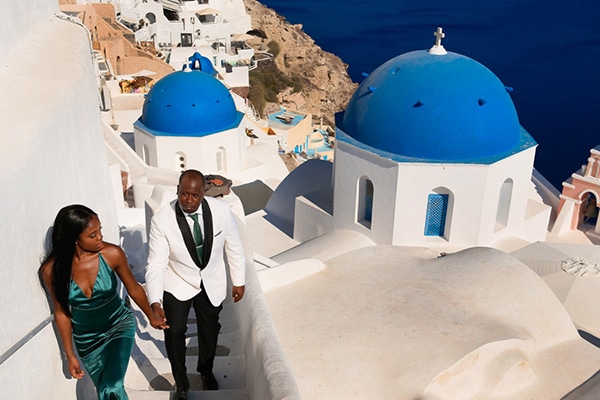 Beautiful prewedding photoshoot in Santorini | Octavia & Maalik Beautiful prewedding photoshoot in Santorini | Octavia & Maalik