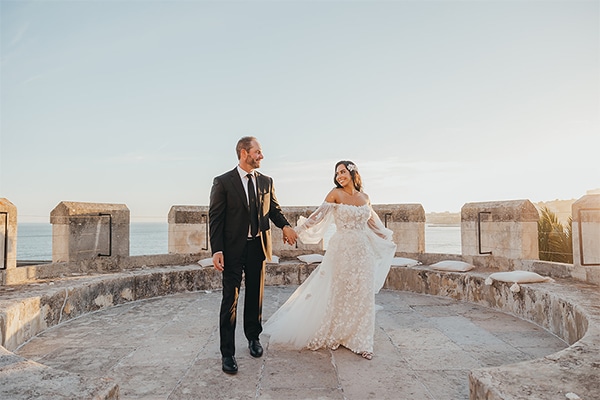 Beautiful summer wedding at the Forte da Cruz in Portugal | Tanaz & Will