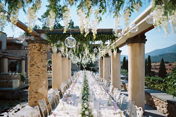 Chic stylish wedding decoration in soft tones