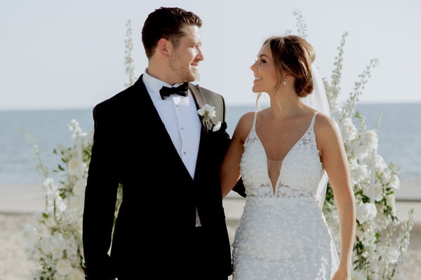 Classic timeless wedding by the sea with white blooms | Abigail & Gary Classic timeless wedding by the sea with white blooms | Abigail & Gary