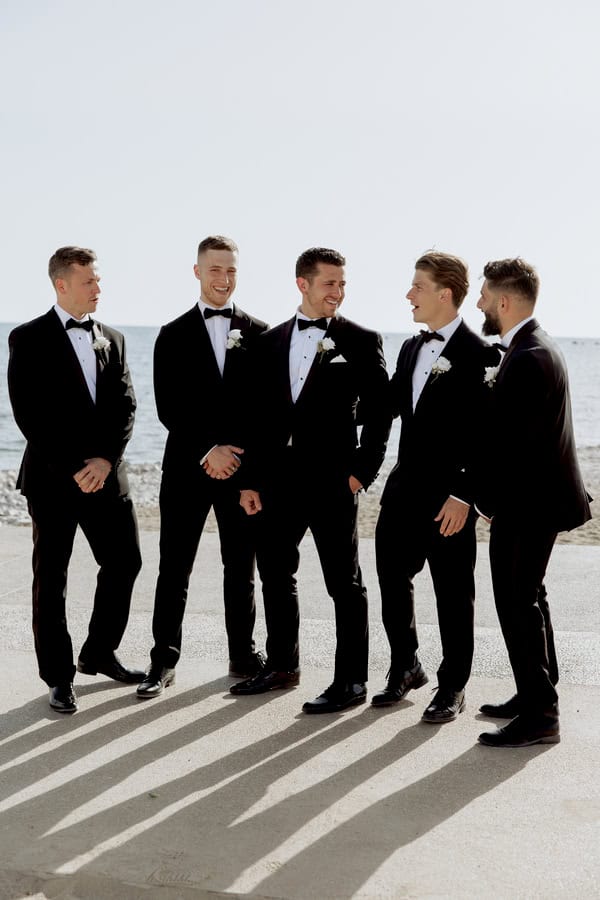 Classic Timeless Wedding By The Sea White Blooms