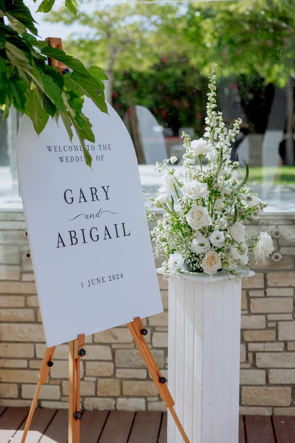 Classic Timeless Wedding By The Sea White Blooms