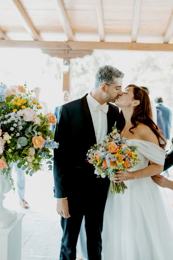 Colorful Summer Destination Wedding Greece