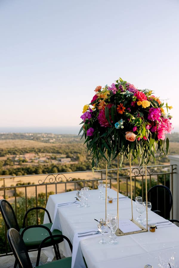 Colorful Wedding Kefalonia Gorgeous Florals