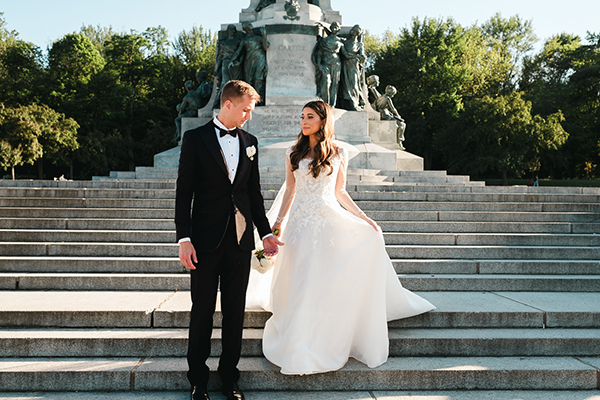 Elegant summer wedding in Montreal with romantic vibes | Ayah & Steven
