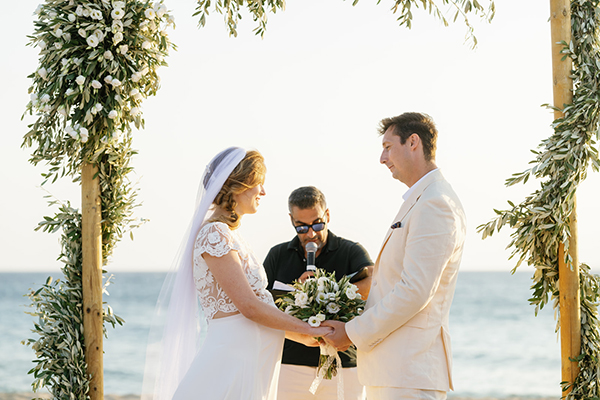Intimate wedding on the beach in Naxos | Lauren & Nick Intimate wedding on the beach in Naxos | Lauren & Nick