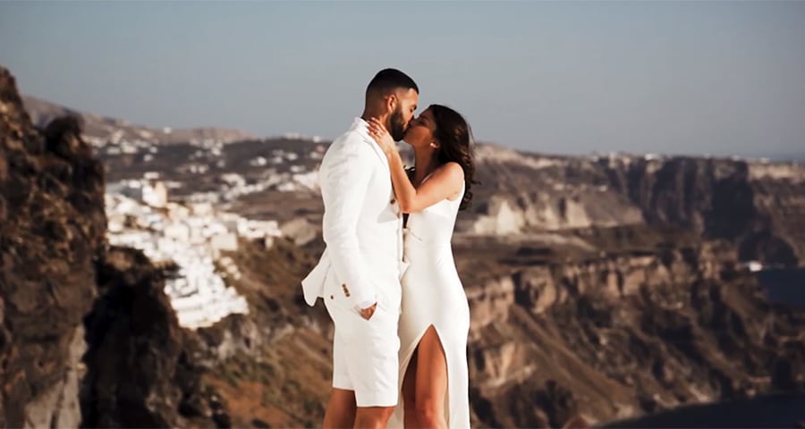 Lovely video of a gorgeous elopement in Santorini │Shyla & Sam