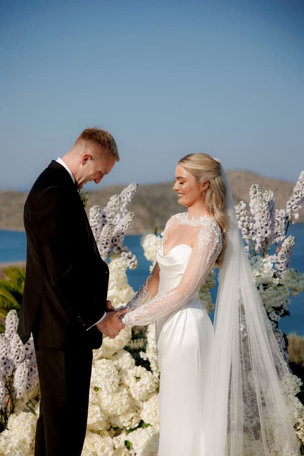 Luxurious Summer Wedding Overlooking The Bay Of Mirabello In Crete