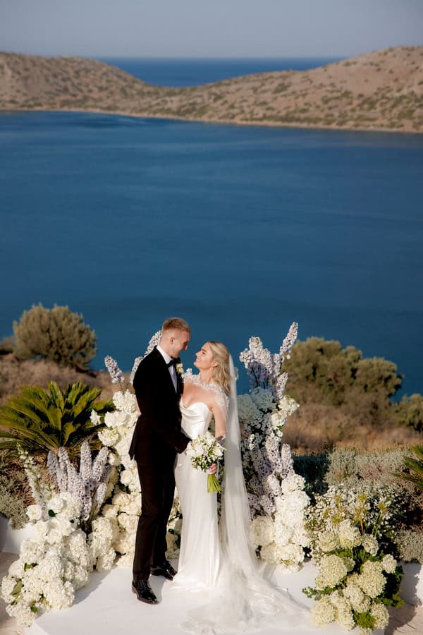 Luxurious Summer Wedding Overlooking The Bay Of Mirabello In Crete