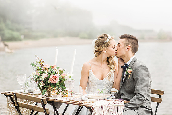 Organic bohemian wedding styled shoot