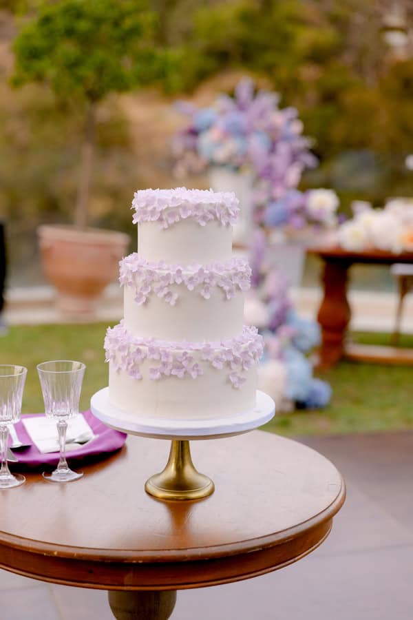 Pastel Colored Wedding Ceremony Stone Bridge Casale Panayiotis