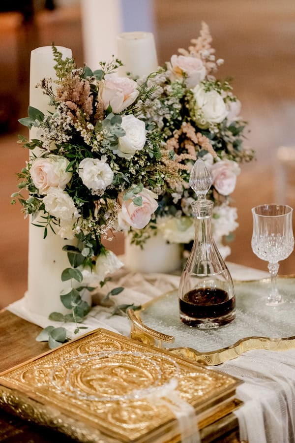 Romantic Wedding Thessaloniki White Blush Pink Roses