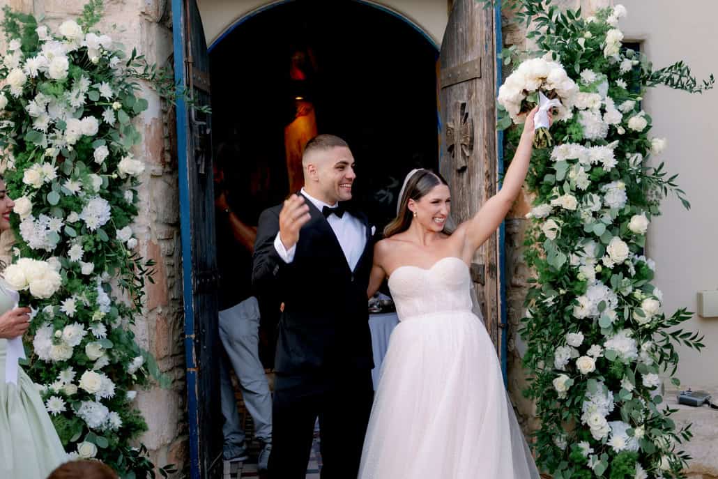 Summer wedding at columbia beach resort overlooking Pissouri Bay | Evita & Daniel