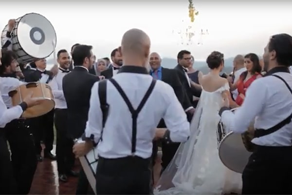 Wedding video with Zaffe tradition | Black and White Drums Wedding video with Zaffe tradition | Black and White Drums